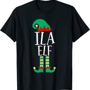 The Ila Elf Funny Family Matching Christmas Pajamas Classic Shirt