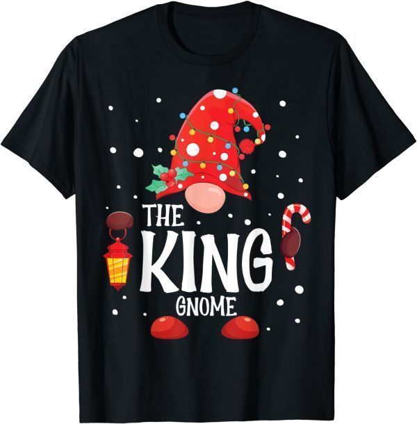 The King Gnome Matching Family Christmas Gnome Pajama 2021 T-Shirt