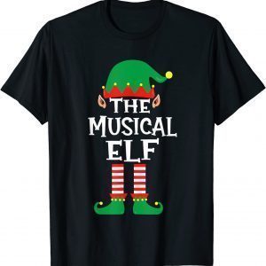 The Musical Elf Matching Family Group Christmas Pajama Gift T-Shirt