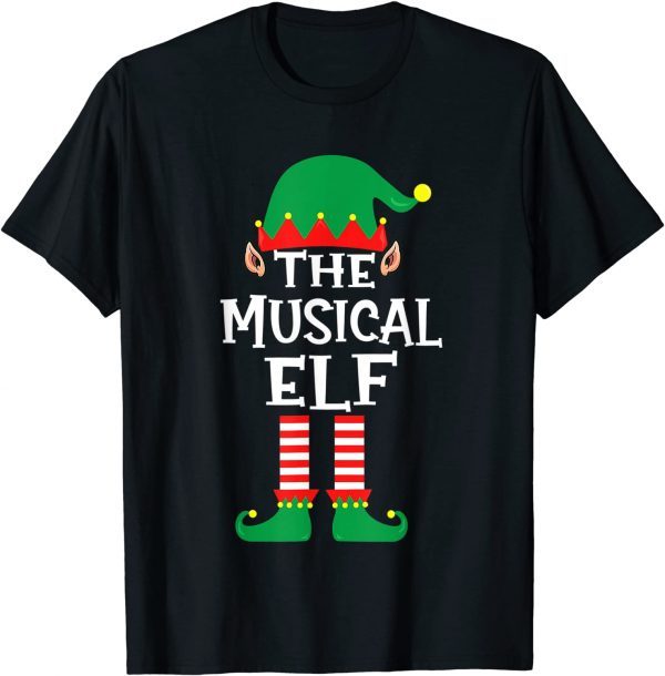 The Musical Elf Matching Family Group Christmas Pajama Gift T-Shirt