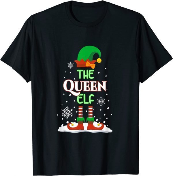 The Queen Elf Funny Family Matching Christmas Pajama T-Shirt