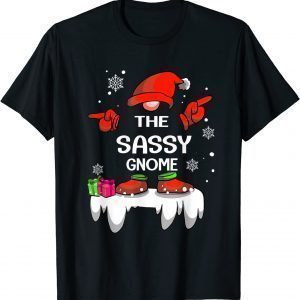 The Sassy Gnome Matching Family Christmas Pajamas Costume Classic Shirt