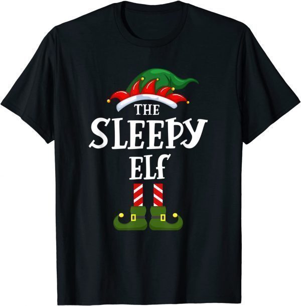 The Sleepy ELF Christmas Pajama Family Macthing Group Classic Shirt