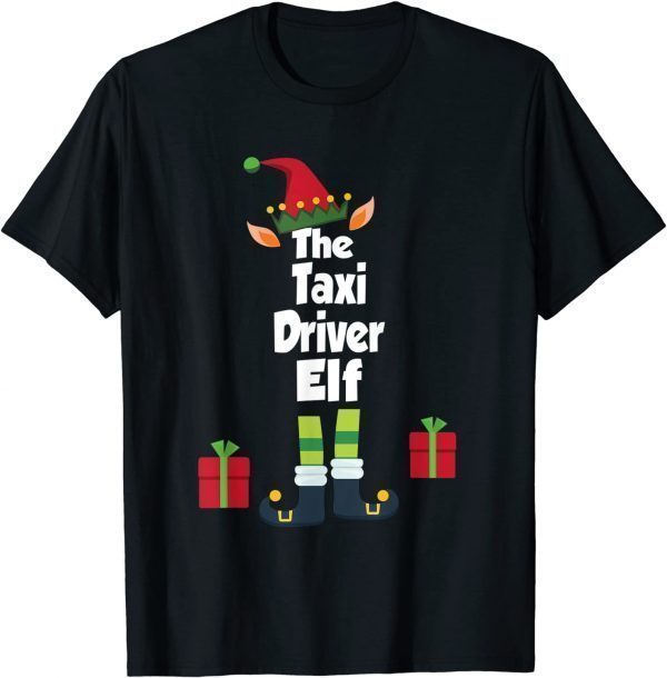 The Taxi Driver Elf Family Matching Christmas Pajama Gift Shirt