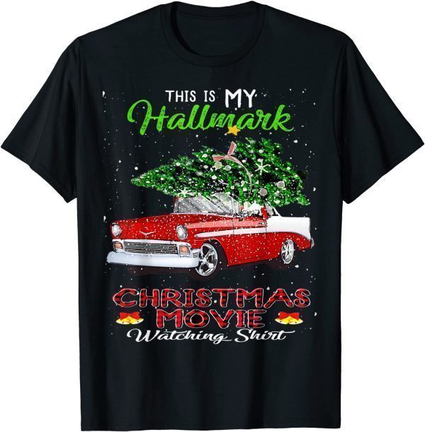 This Is My Christmas Movie Watching with Vintage Truck Classic Shirt