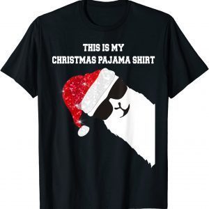 This Is My Christmas Pajama Alpaca Llama Xmas 2021 Shirt