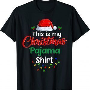 This Is My Christmas Pajama Lights Funny Holiday Xmas T-Shirt