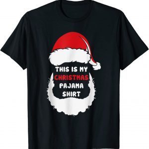 This Is My Christmas Pajama Santa Hat Xmas Lights Unisex T-Shirt