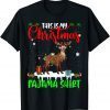 This Is My Christmas Pajama Santa Xmas Lights Deer Classic Shirt