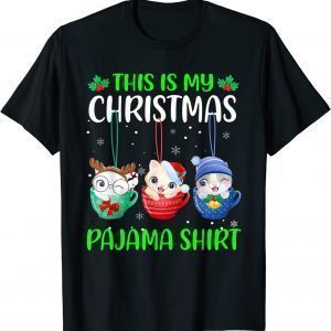 This Is My Christmas Pajama Xmas Cats Holiday Classic Shirt