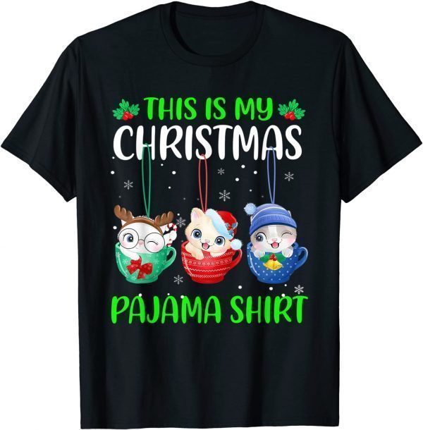 This Is My Christmas Pajama Xmas Cats Holiday Classic Shirt