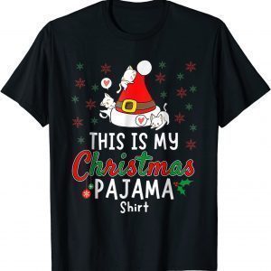 This Is My Christmas Pajama Xmas Cats Holiday Classic Shirt