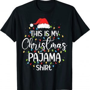 This Is My Christmas Pajama Xmas Lights Holiday Shirt