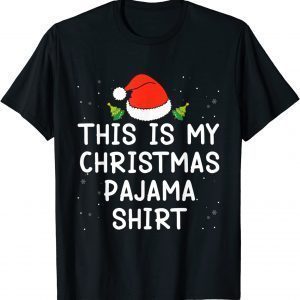 This Is My Christmas Pajama Xmas Tree Lights Matching Family 2021 Shirt