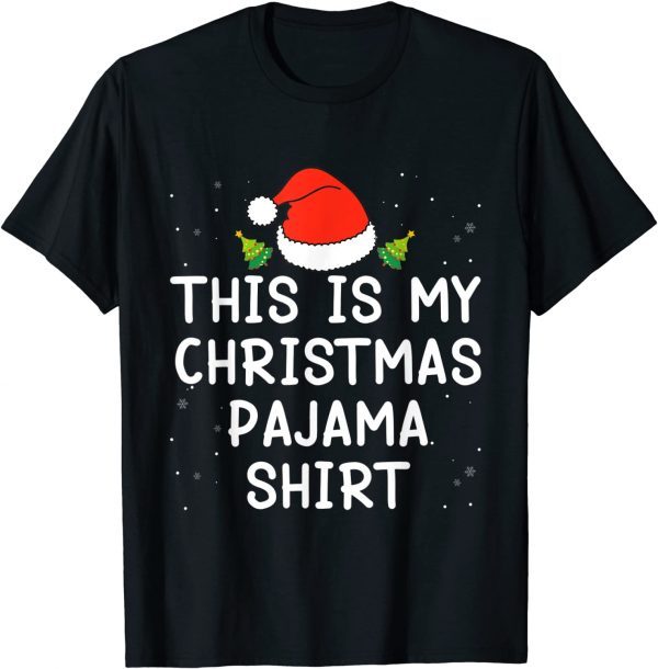 This Is My Christmas Pajama Xmas Tree Lights Matching Family 2021 Shirt