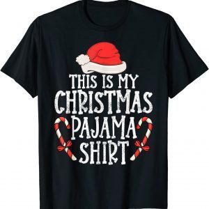 This Is My Christmas Pajama santa hat Xmas Lights 2022 Limited Shirt