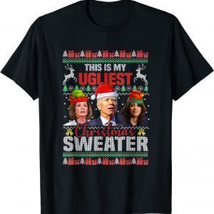 This Is My Ugliest Christmas Sweater Anti Biden X-mas 2022 T-Shirt