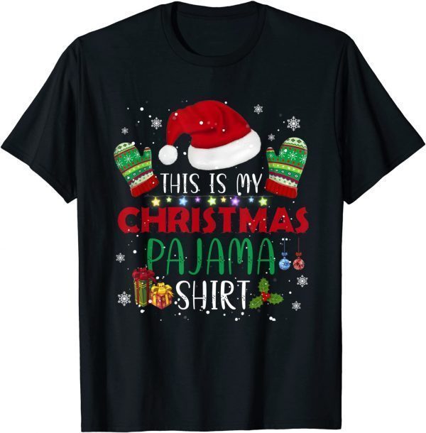 This is My Christmas Pajama Stocking Hat Santa Family Xmas 2021 Shirt