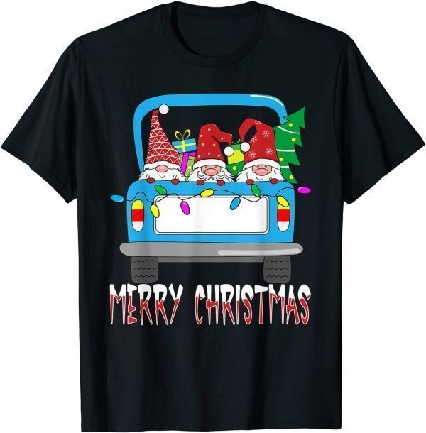 Three Gnome Merry Christmas Gnome Family Pajama Xmas Gift Shirt