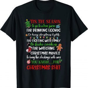 Tis The Season Christmas Pajama Xmas Lights T-Shirt