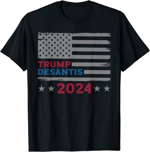 Trump DeSantis 2024 American Flag Classic Shirt