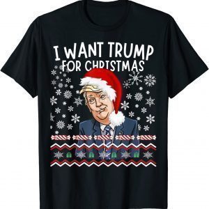 Trump For Christmas 2024 Ugly Christmas Sweater Pajama Classic Shirt