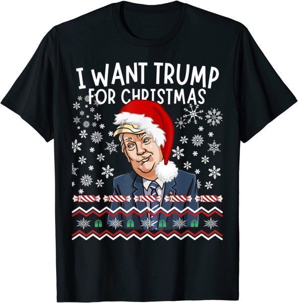 Trump For Christmas 2024 Ugly Christmas Sweater Pajama Classic Shirt