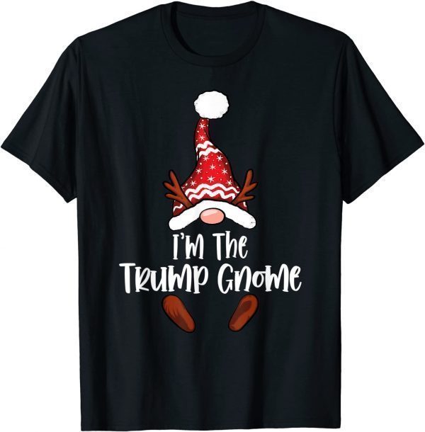 Trump Gnome Buffalo Plaid Matching Family Christmas Pajama T-Shirt