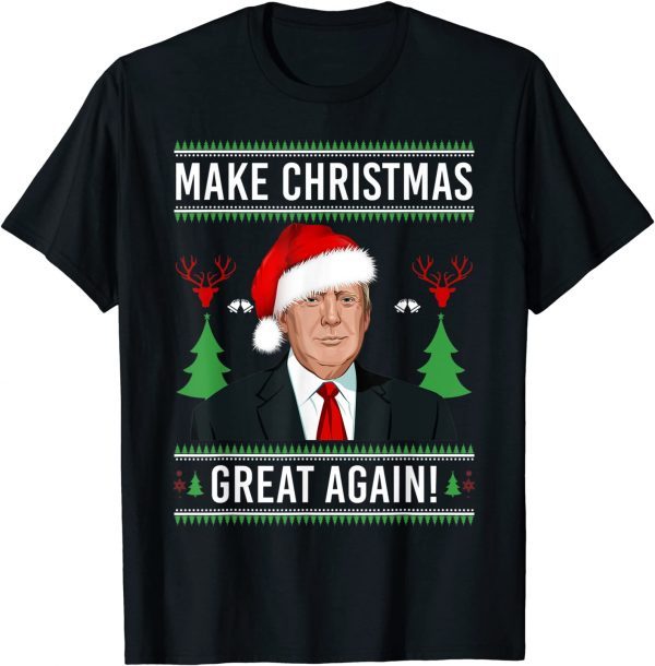 Trump Santa Make Christmas Great Again Ugly Xmas 2022 Shirt