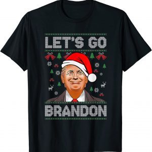 Trump Ugly Christmas Sweater Let's Go Bradon Meme Xmas Classic Shirt
