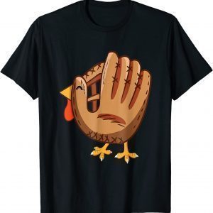 Turkey Baseball Glove Vintage Cute Thanksgiving 2021 Shirt