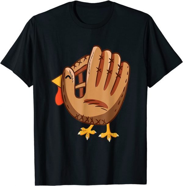 Turkey Baseball Glove Vintage Cute Thanksgiving 2021 Shirt