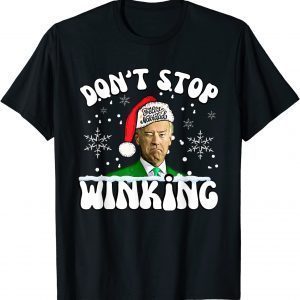 Ugly Christmas Joe Biden Winking Feliz Navidad Classic Shirt