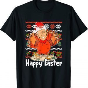 Ugly Christmas Santa Biden Turkey Happy Easter Merry Chrimas Classic Shirt