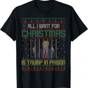 Ugly Christmas Sweater All I Want for Christmas Anti Trump Classic Shirt