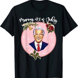 Ugly Christmas Vintage Joe Biden Merry 4th of July Classic Shirt