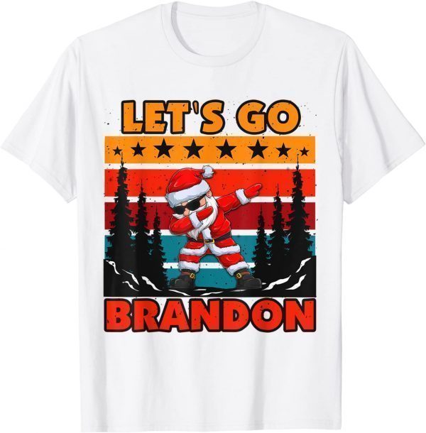 Vintage Christmas Lets Go Branson Brandon Anti Liberal T-Shirt