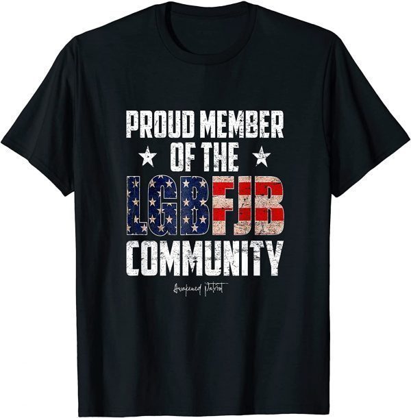 Vintage Proud Member Of The LGBFJB Community US Flag Unisex Shirt