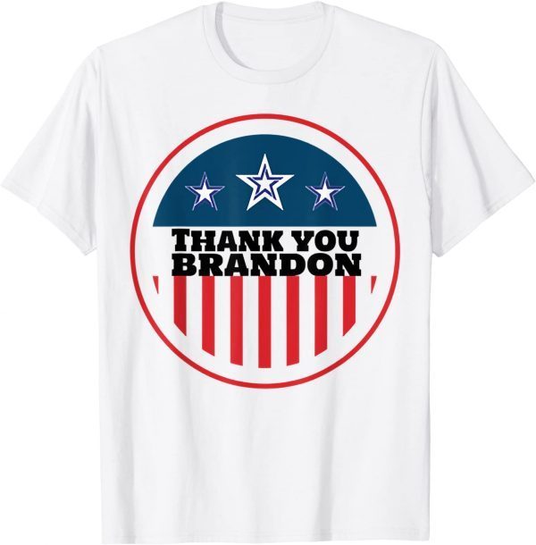 Vintage Thank You Brandon, Lets go Branden USA Flag T-Shirt