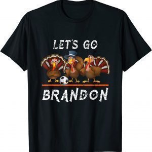 Vintage Thanksgiving Let's Go Brandon Turkey Football Classic Shirt