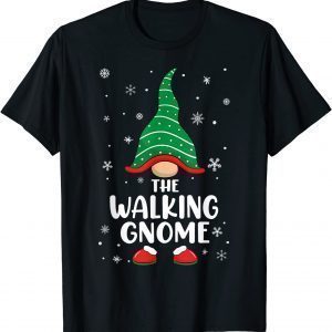 Walking Gnome Matching Family Christmas Pajamas Costume T-Shirt