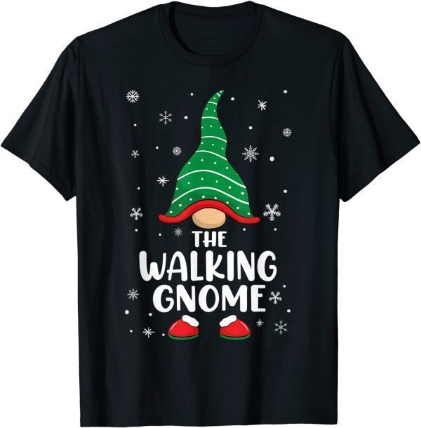 Walking Gnome Matching Family Christmas Pajamas Costume T-Shirt