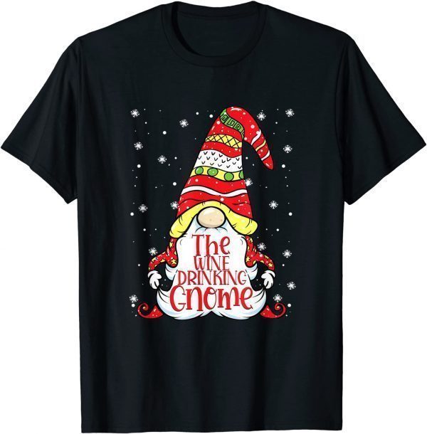 Wine Drinking Gnome Family Matching Christmas 2021 Shirt