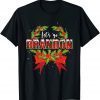 Xmas Let's Go Brandon Buffalo Plaid Red Christmas Maching T-Shirt