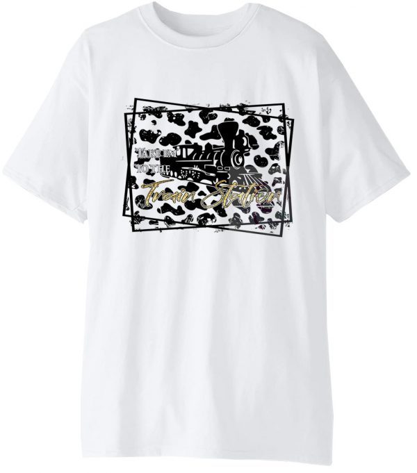 Yellowstone Cow Print Take Em To The Train Station Limited Shirt