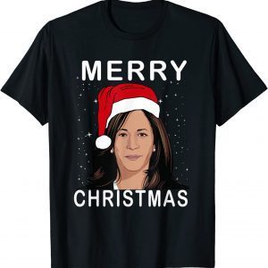 kamala Harris Santa Hat Merry Christmas 2021 Shirt