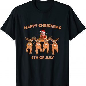 vHappy 4th of July Christmas Joe Biden Pajama Classic Shirt