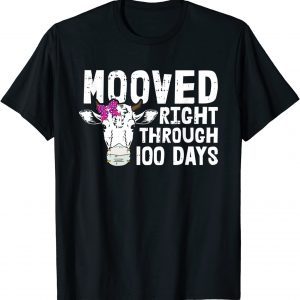 100 Days Of School Cow Moo-ved Face Mask Quarantine Classic Shirt