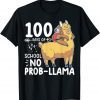 100 days of school 100 Days of School No Prob-llama T-Shirt