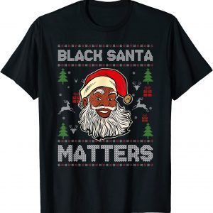 African American Santa Black Matters Christmas Pajama Family 2022 Shirt